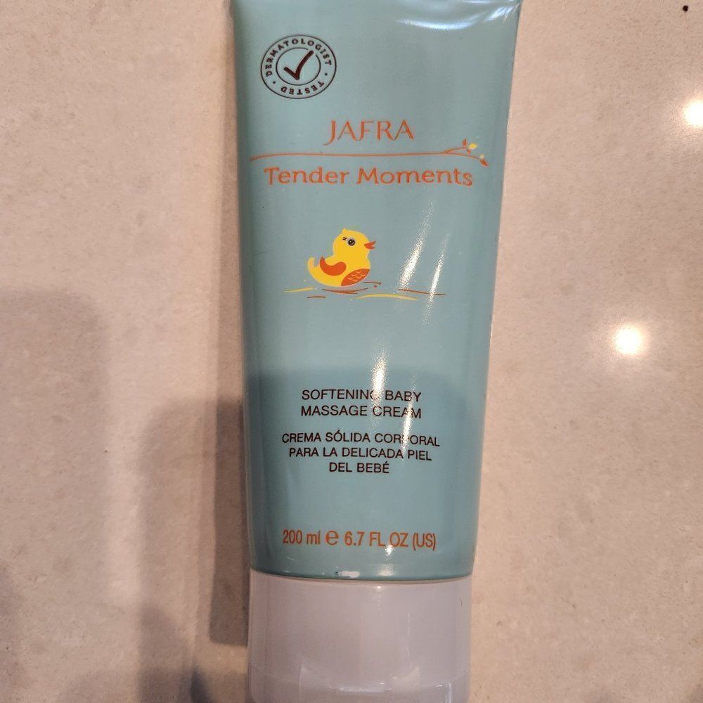 JAFRA Tender Moments softening baby massage cream. 6.7oz. Brand new